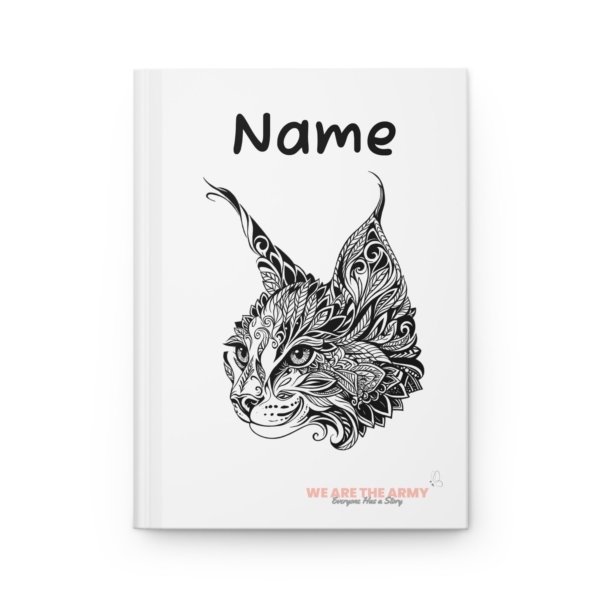 Hardcover Cat Journal — Personalized Detailed Cat Notebook  — Inspirational Photo Quote Gift