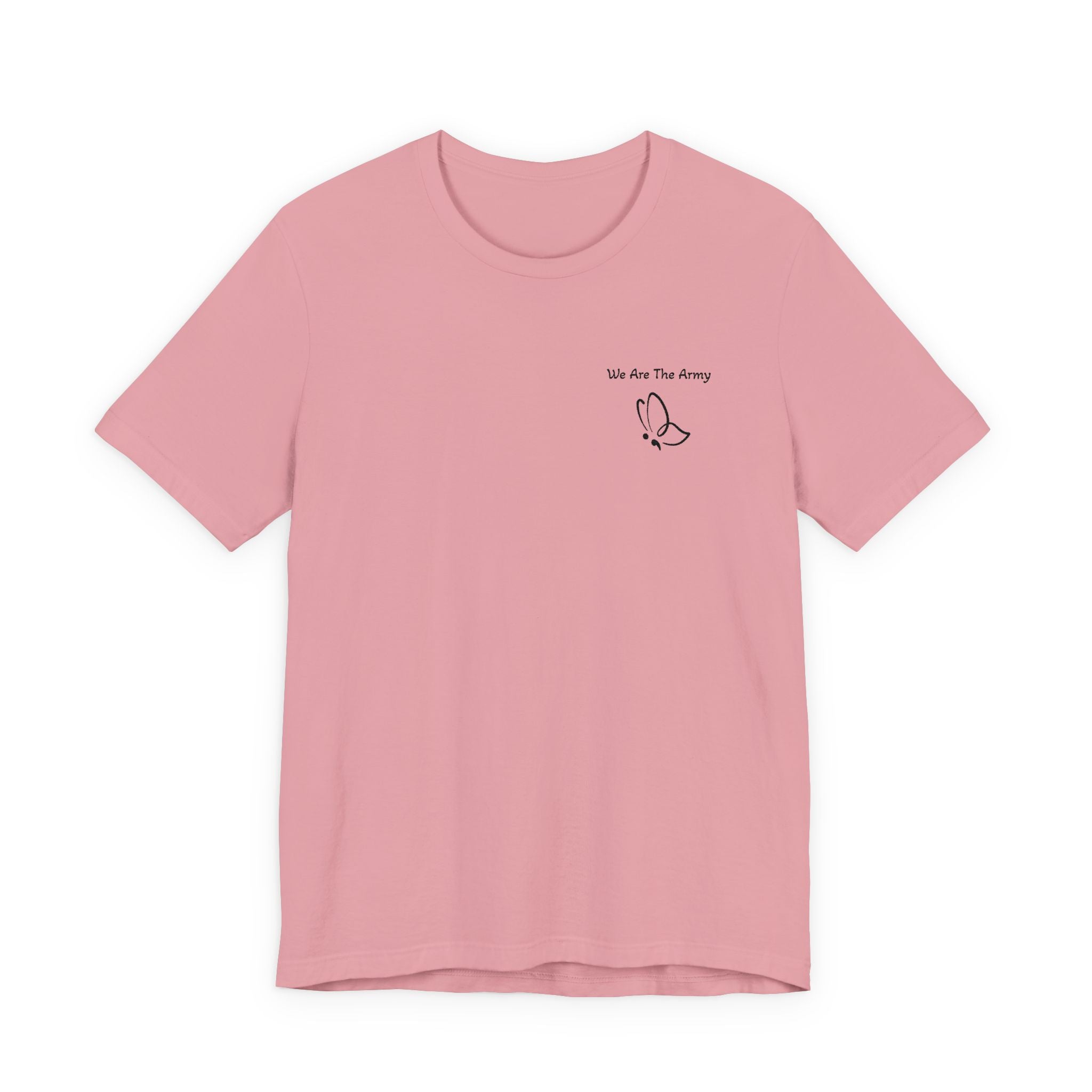 Minimal Butterfly Semi Colon Graphic T-Shirt