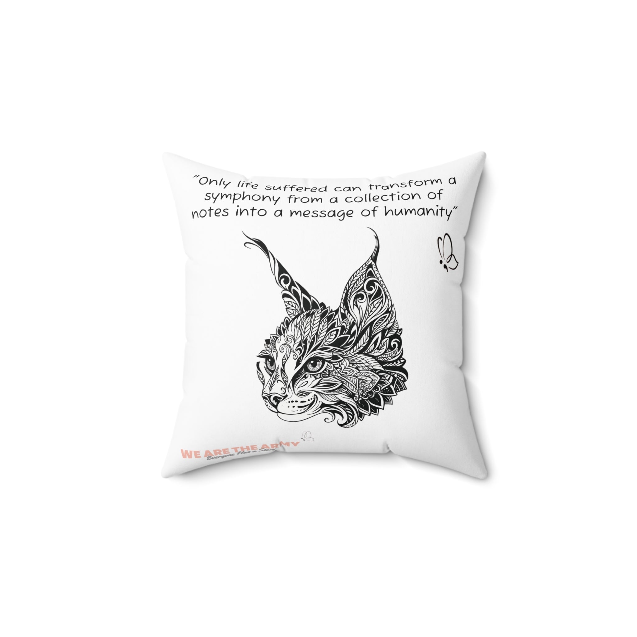 Square Cat Pillow — Detailed Cat Design & Custom Photo Throw Cushion