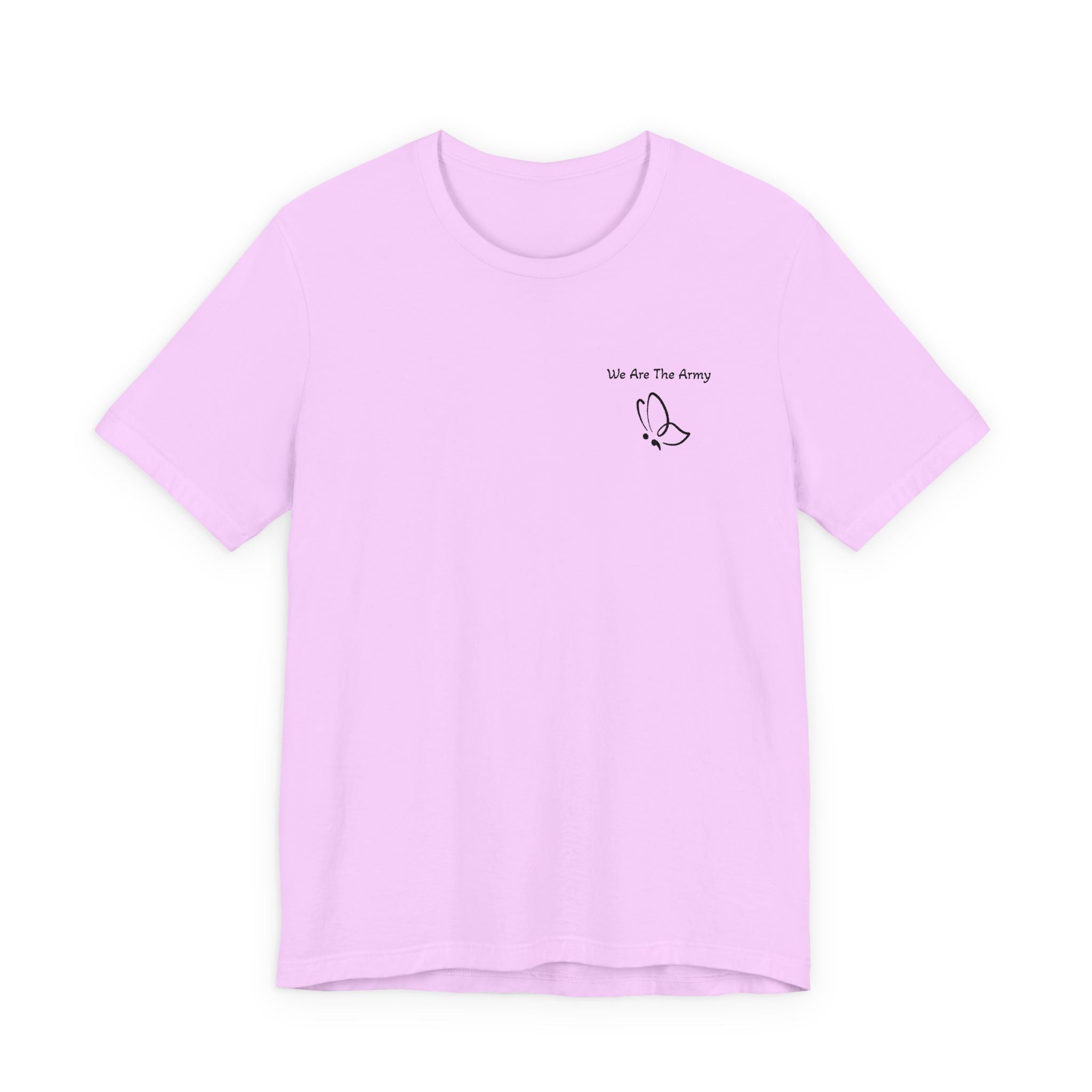 Minimal Butterfly Semi Colon Graphic T-Shirt