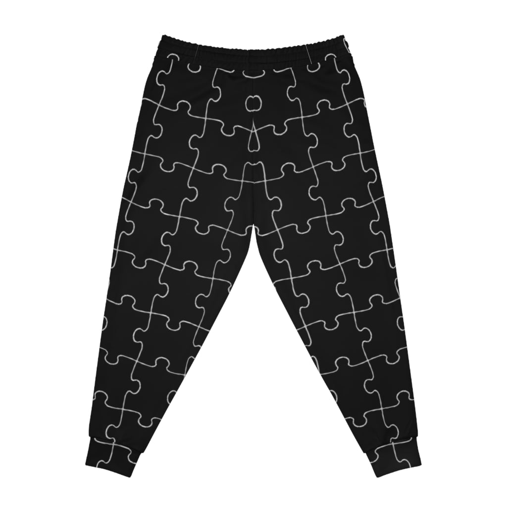 Black Unisex Puzzle Joggers