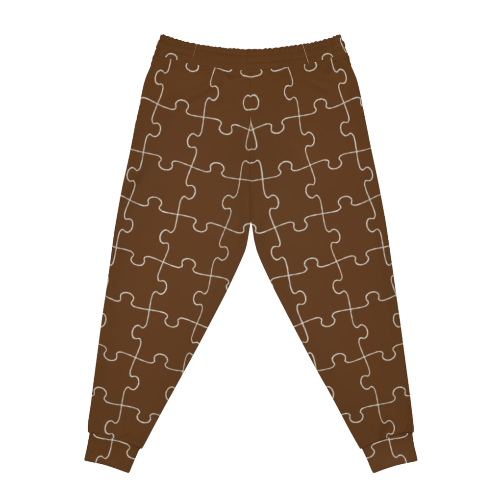 Brown Semi-Colon Puzzle Joggers (Women's)