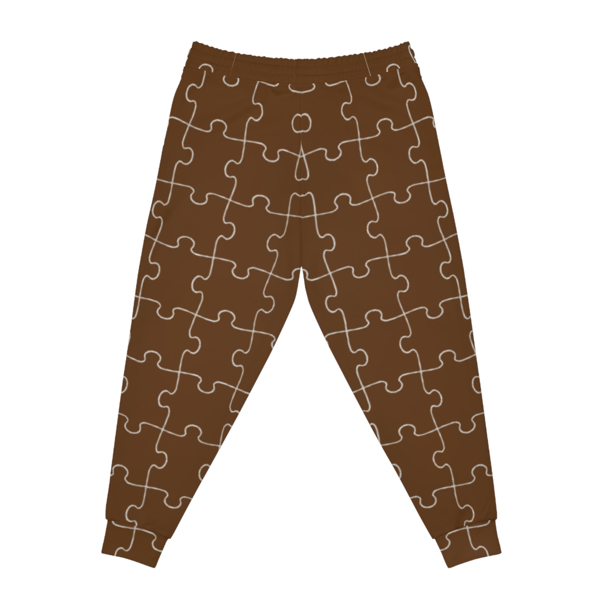 Brown Semi-Colon Puzzle Joggers (Women's)