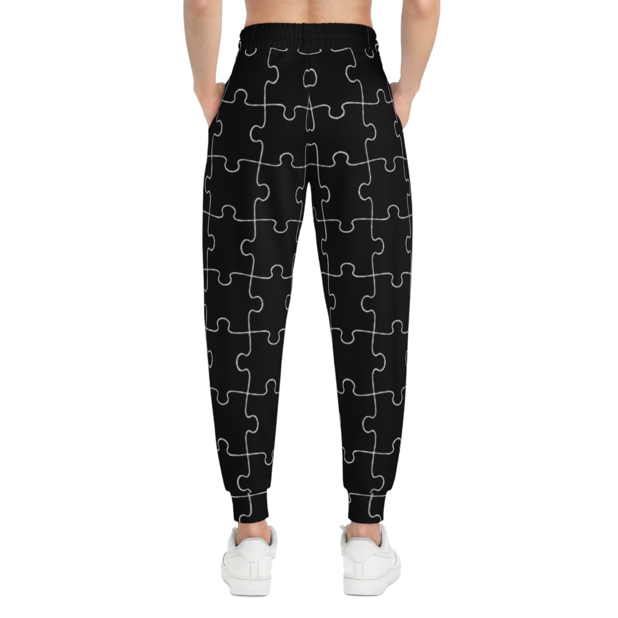 Black Semi-Colon Puzzle Joggers (Women's)