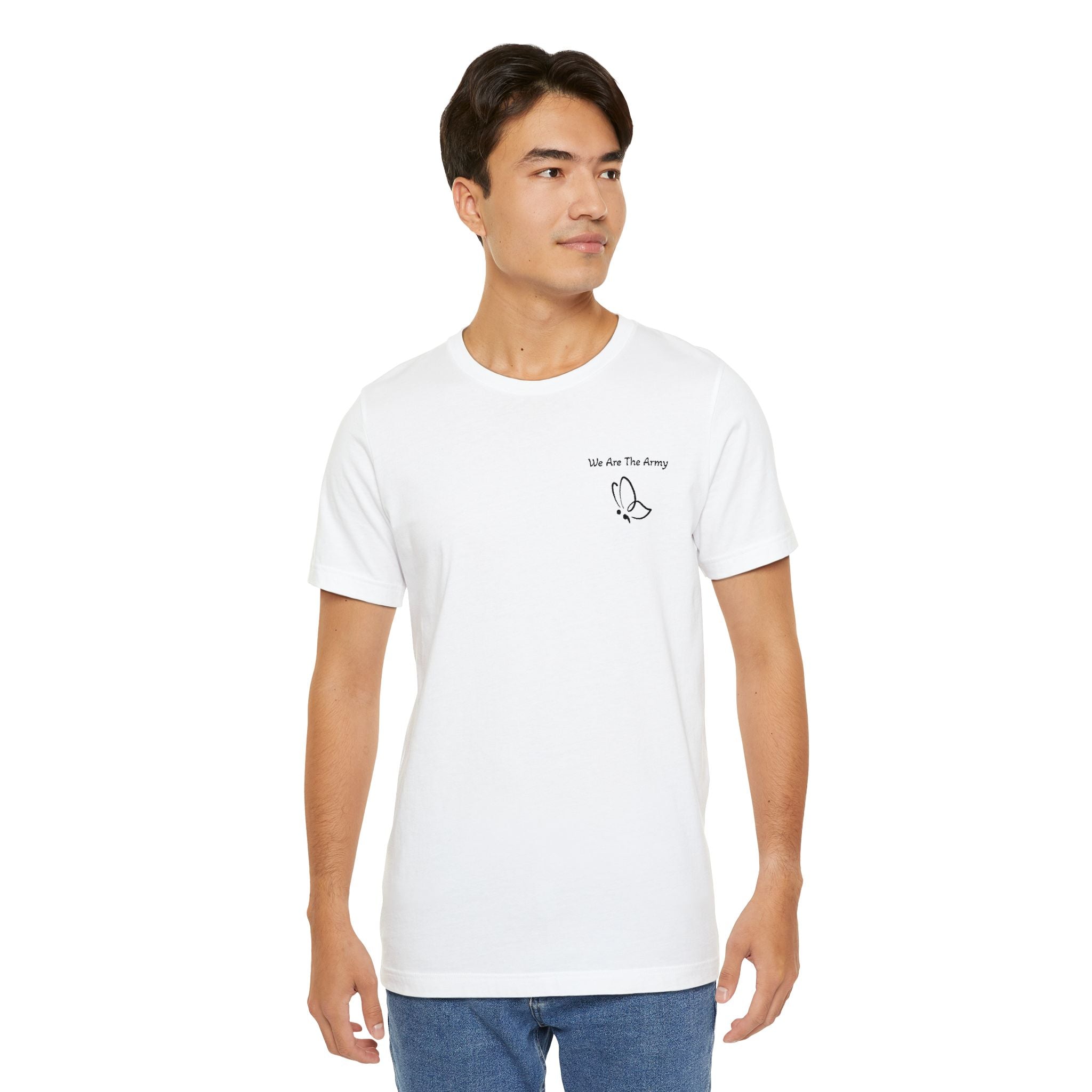 Minimal Butterfly Semi Colon Graphic T-Shirt