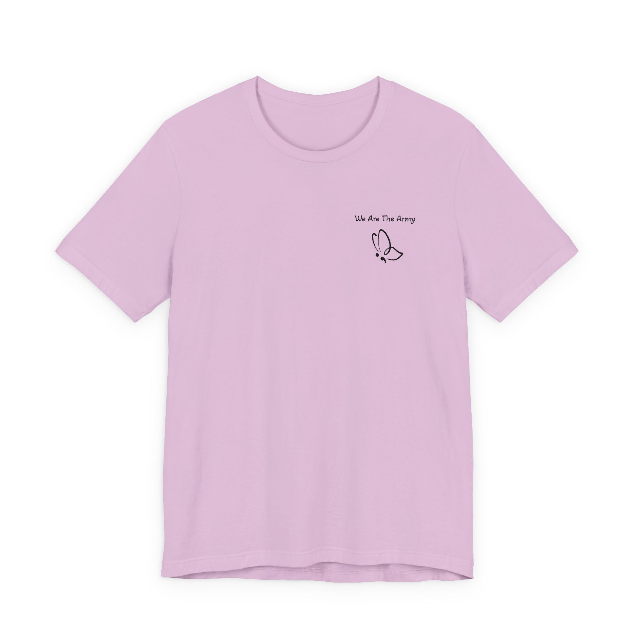 Minimal Butterfly Semi Colon Graphic T-Shirt