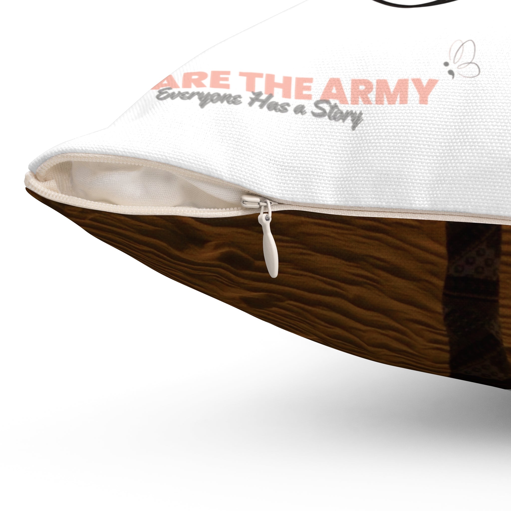 Square Teddy Pillow — Cute Bear Design & Custom Photo Throw Cushion