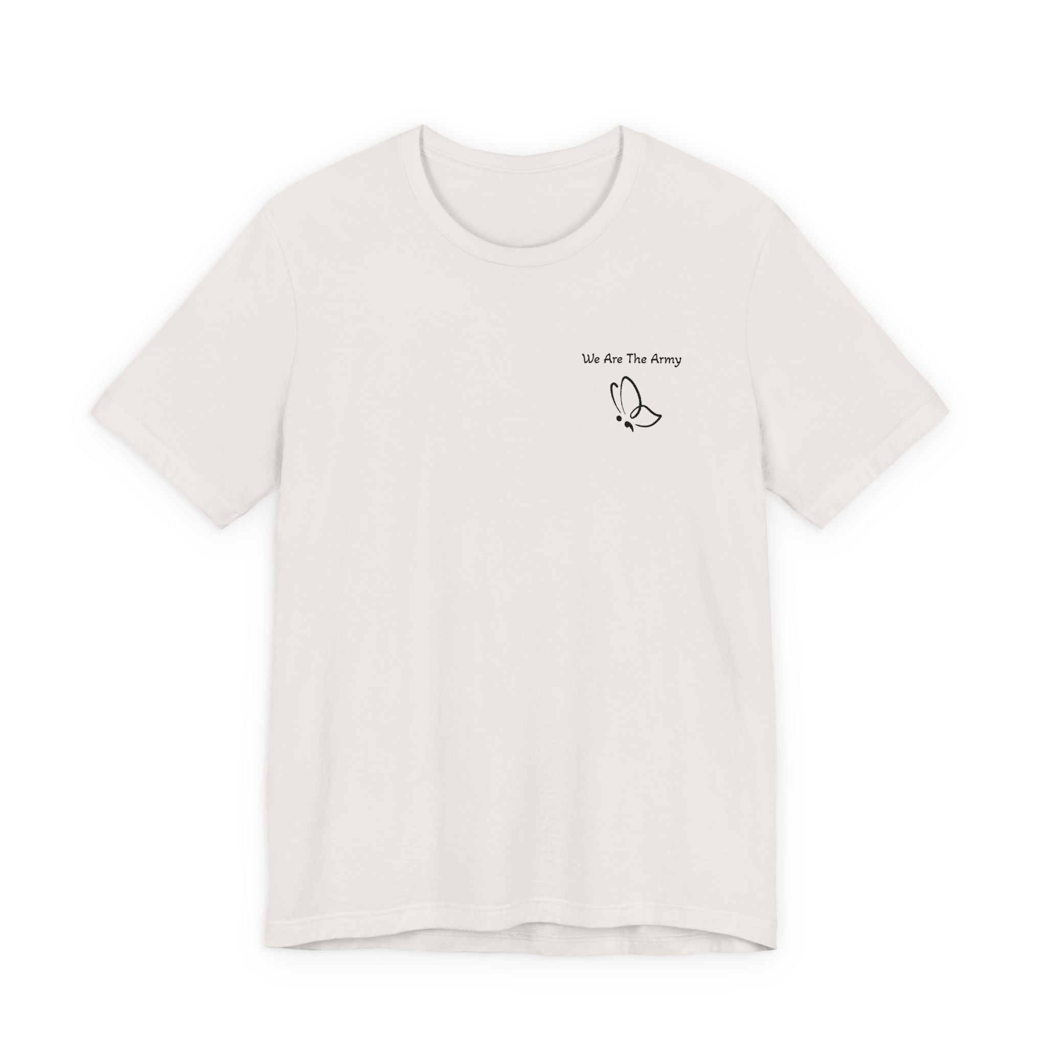 Minimal Butterfly Semi Colon Graphic T-Shirt