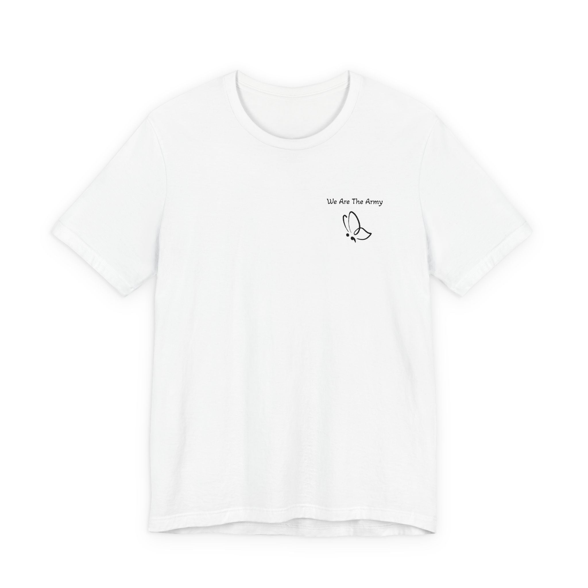 Minimal Butterfly Semi Colon Graphic T-Shirt