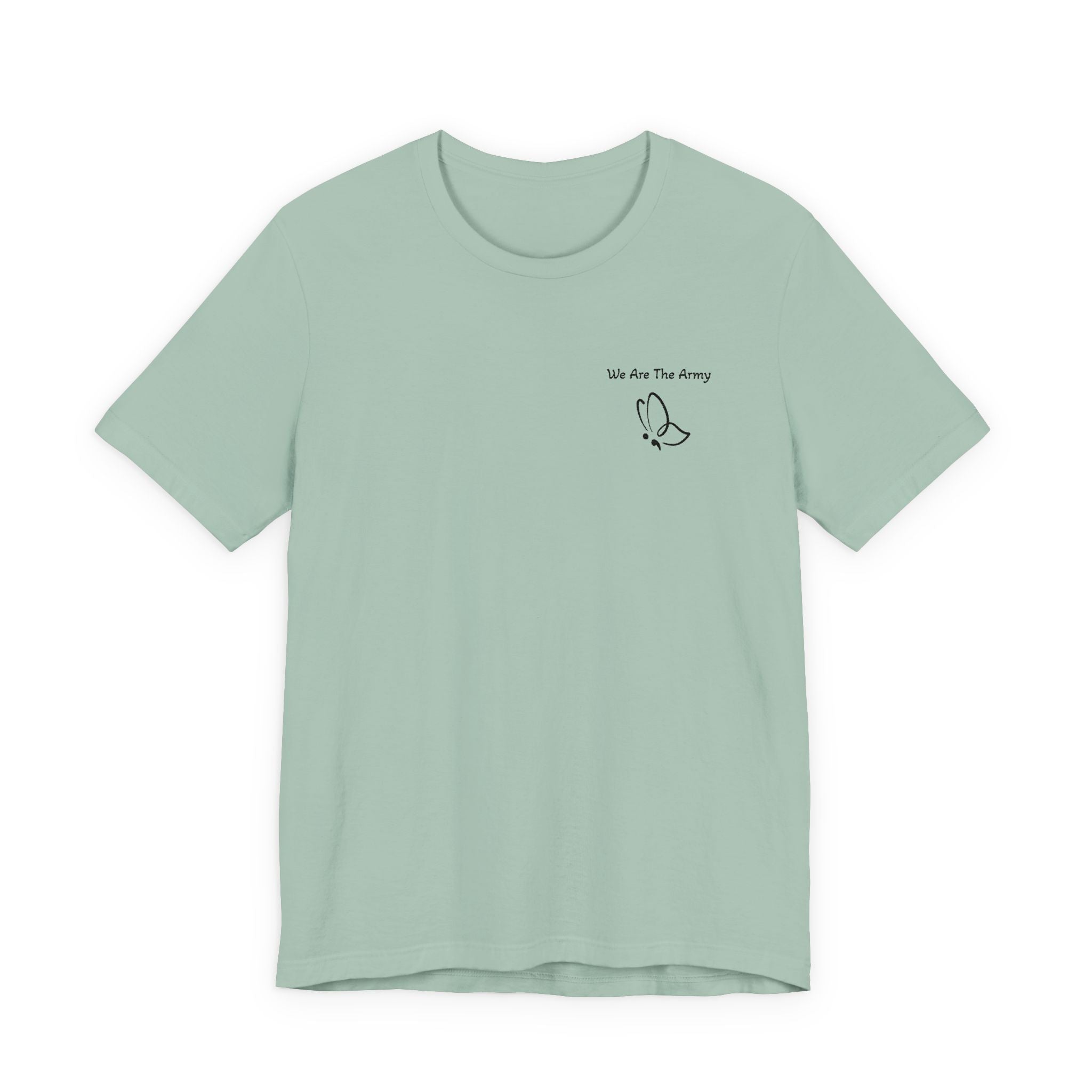Minimal Butterfly Semi Colon Graphic T-Shirt