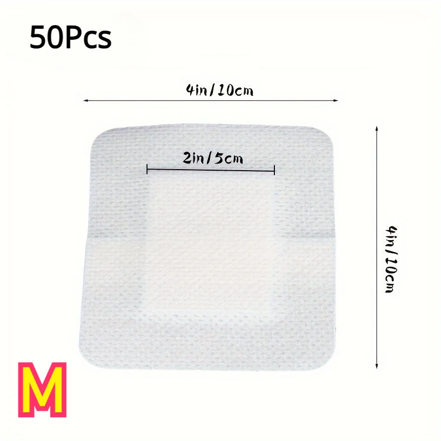 50pcs Large Hypoallergenic Medical Adhesive Wound Dressing 6*7cm