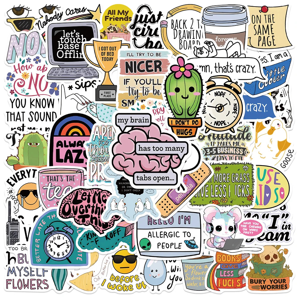 50PCS Funny Stickers