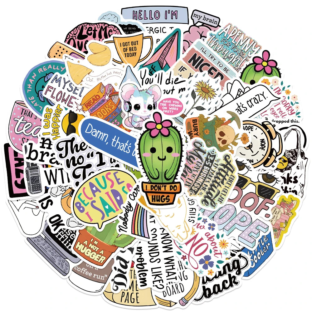 50PCS Funny Stickers